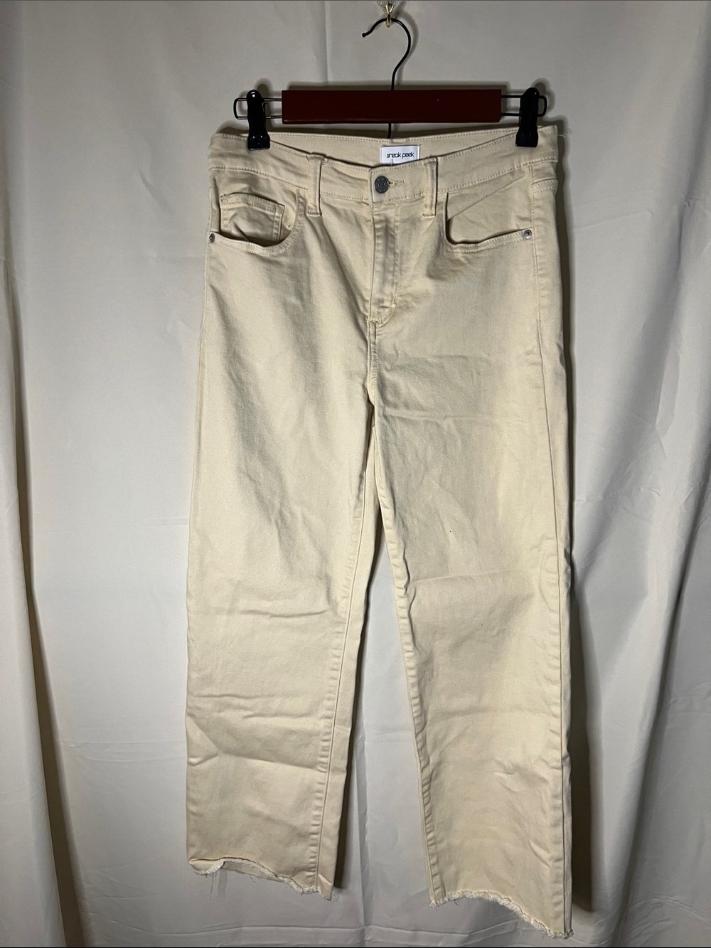 Frame Denim Women's Straight Jeans in Cream